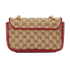 Small GG Marmont, &pound;750, Handbags, Beige/Red, Canvas/Leather, Back view